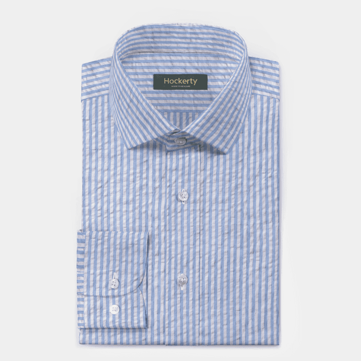 Blue striped Seersucker Shirt