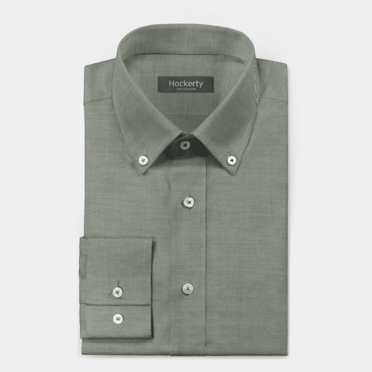 Hellgrünes twill ButtonDown Hemd