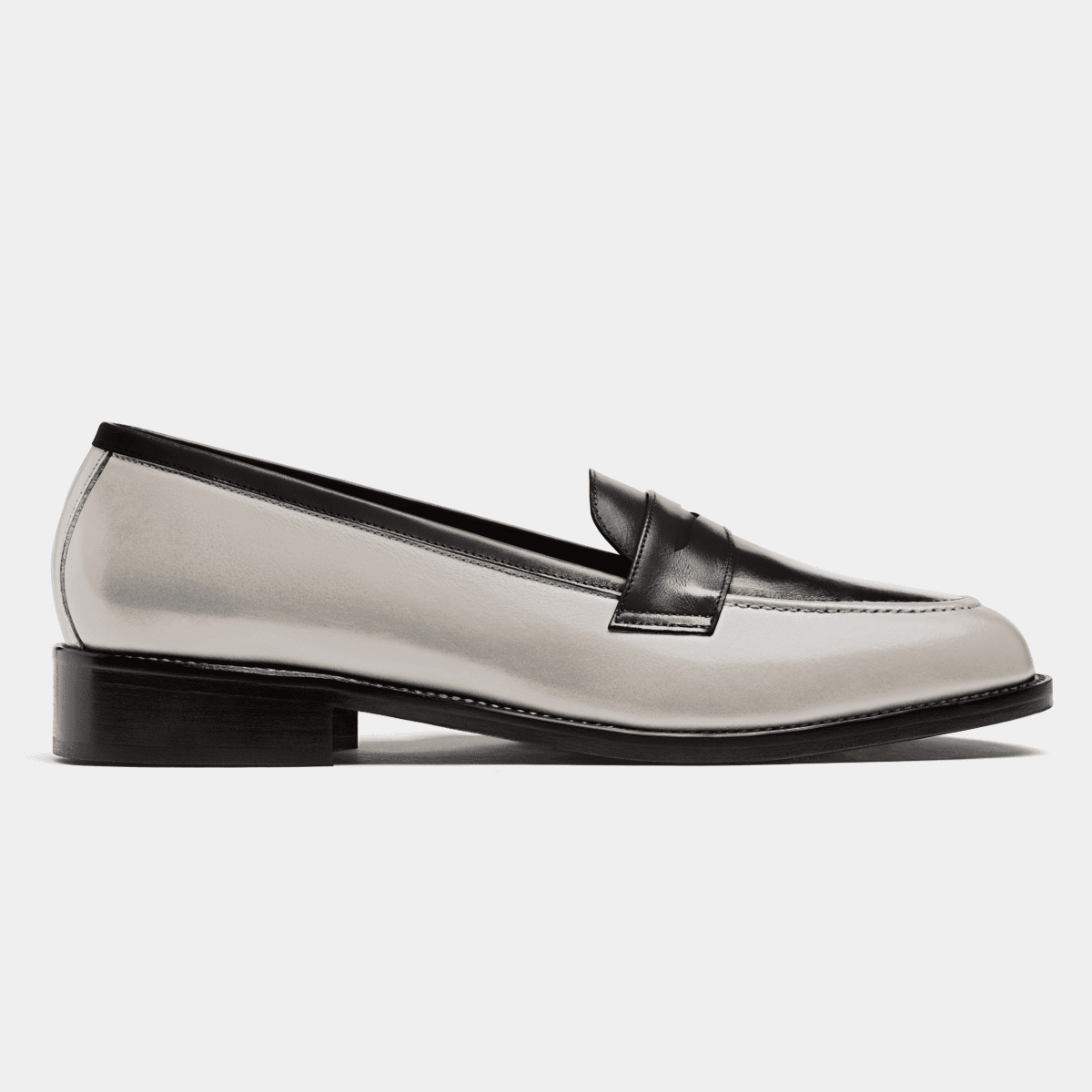 Penny Loafers - white leather