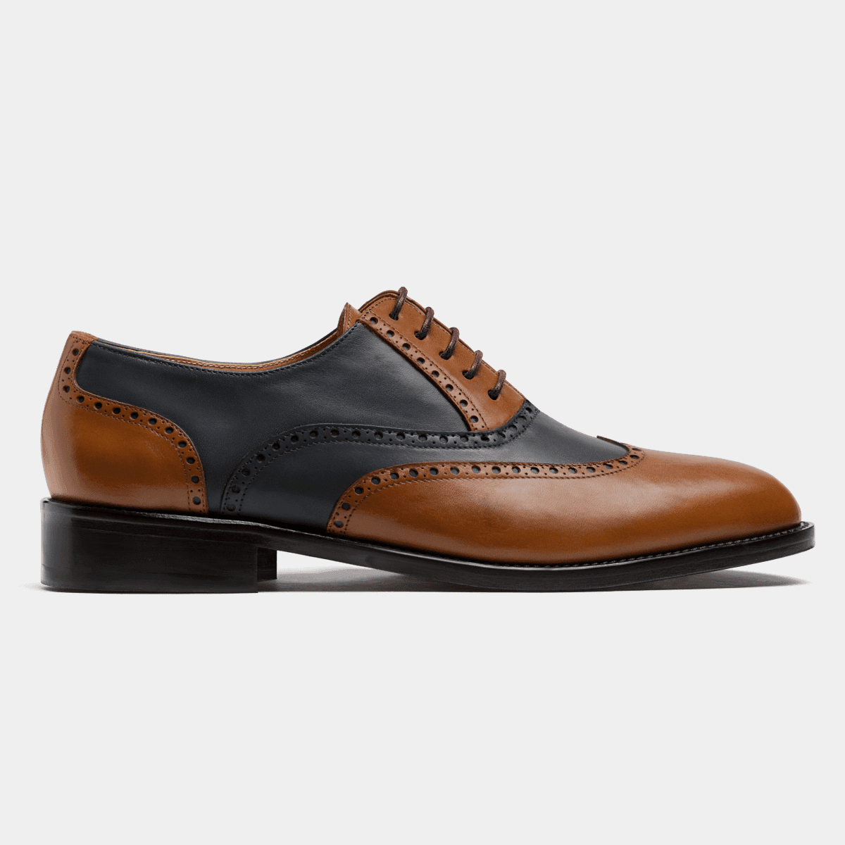 Chaussures Oxford Hommes à Lacets Bout Pointu Brogue Cap Toe Cuir PU - Talons Hauts Antidérapantes