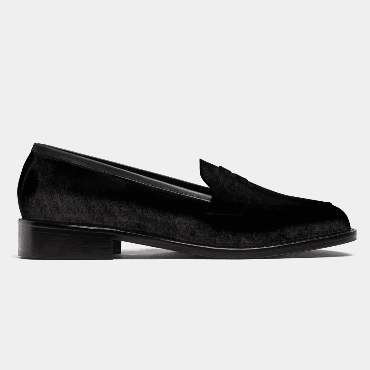 Penny Loafers - black velvet