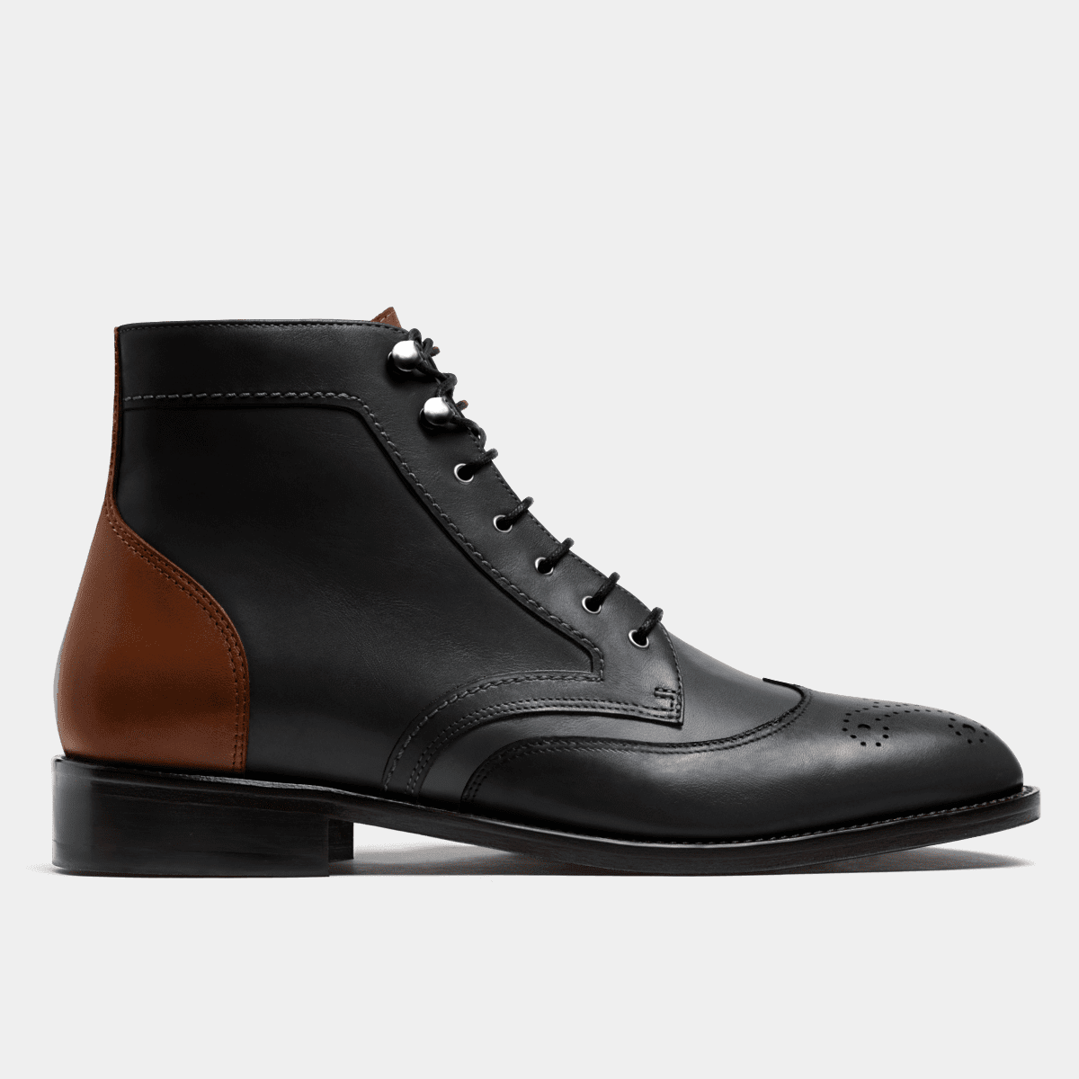 Blue wingtip hot sale boots