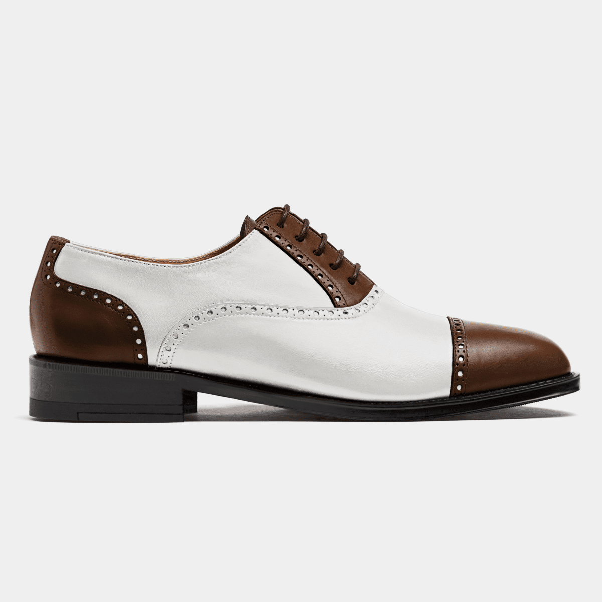 Spectator Oxford Shoe in Brown and White main image 1