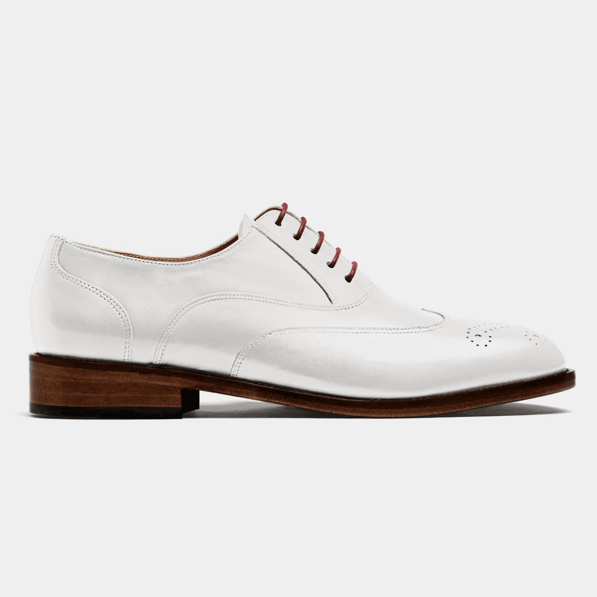 Black and White Two-Tone Wingtip Dress Oxfords – Belvedere Shoes main image 0