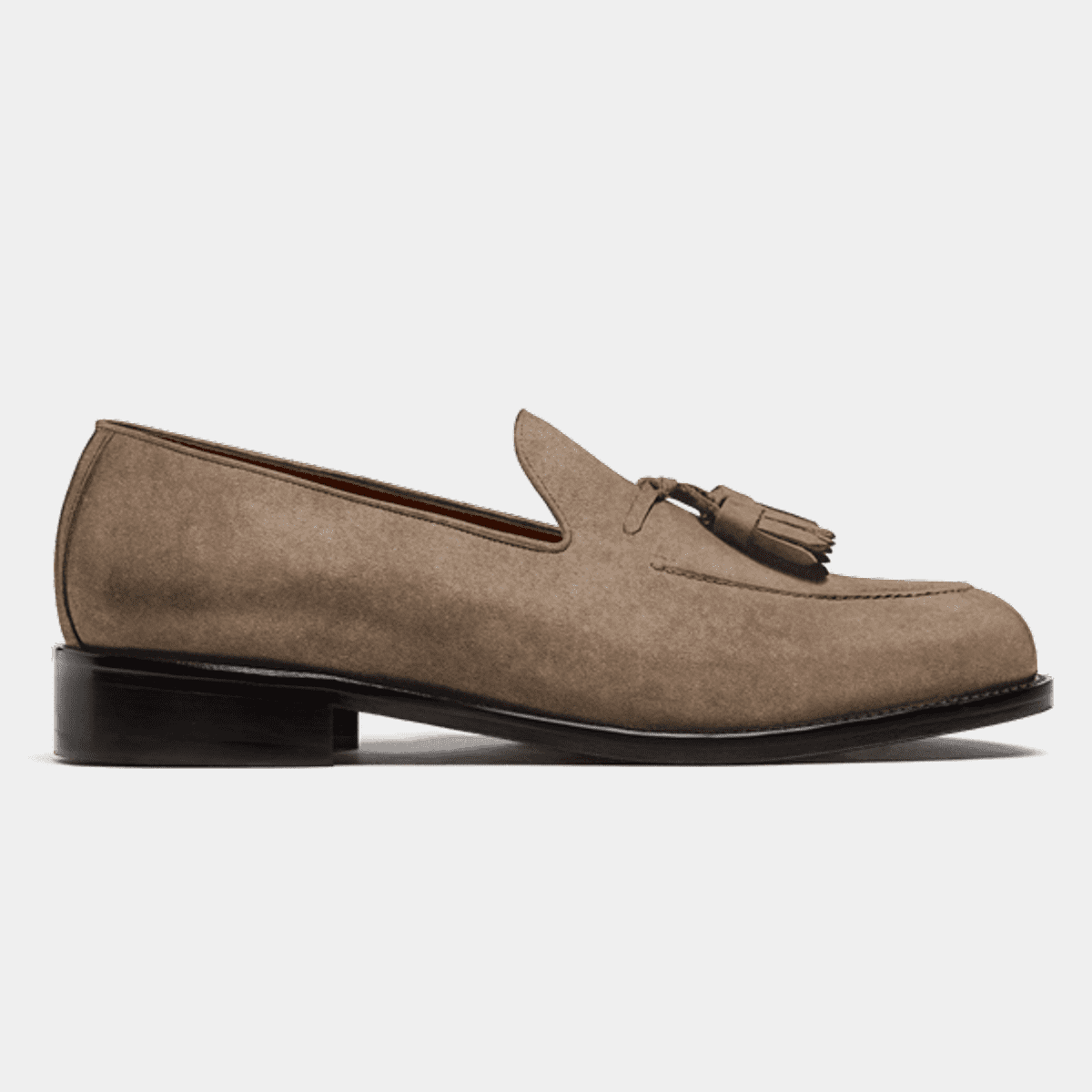 Black Suede Tassle Loafers main image 1