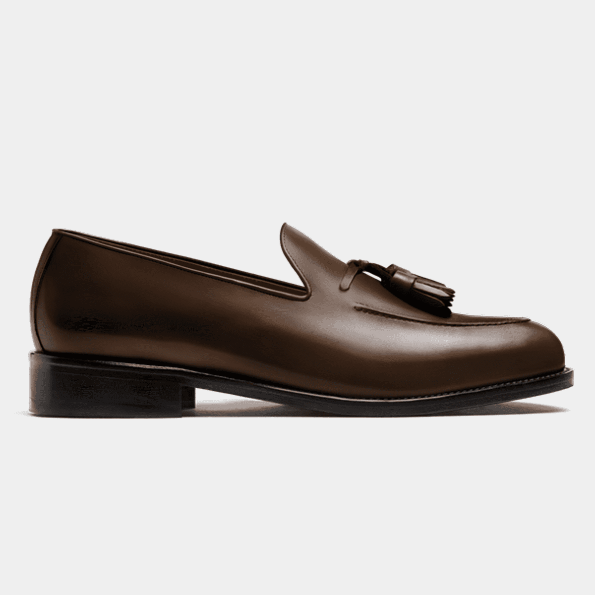 Brushed Leather Tassel Loafers main image 1