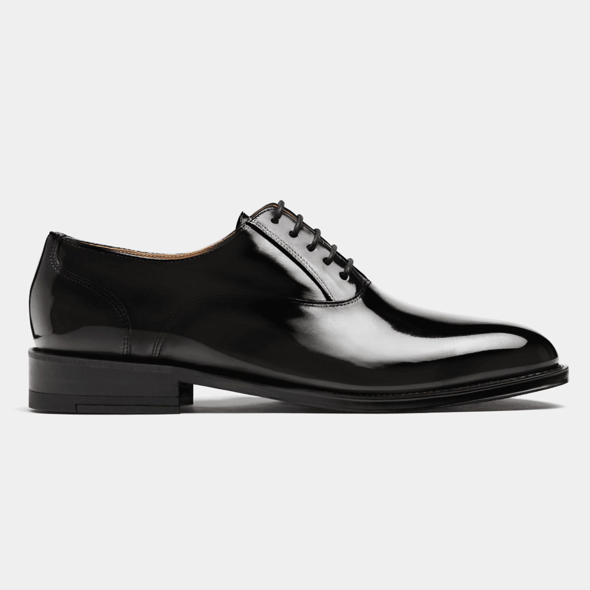 Vernii Richelieu en cuir verni Noir Véritable | Hockerty