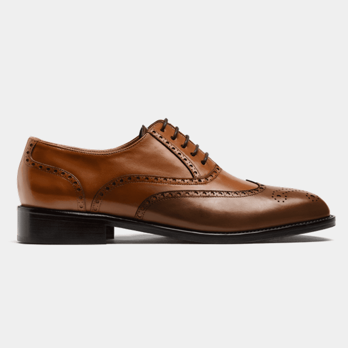 Full Brogue shoes - brown italian calf leather
