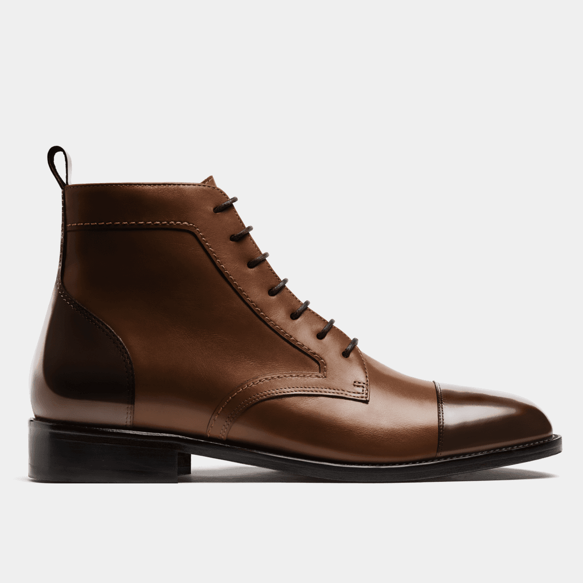 leather boots beige