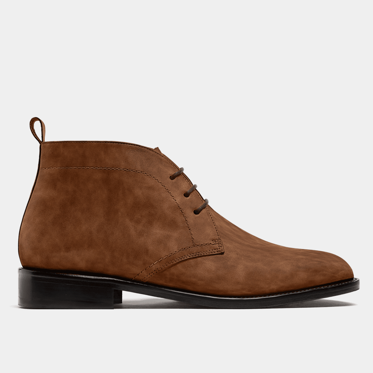 Men's Chukka Boots in brown waxed leather