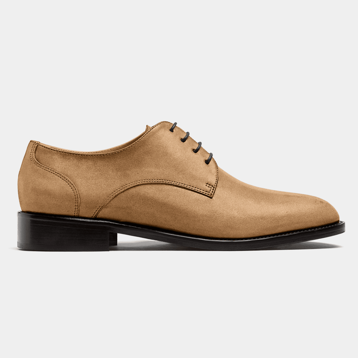 Derbys in beige suede