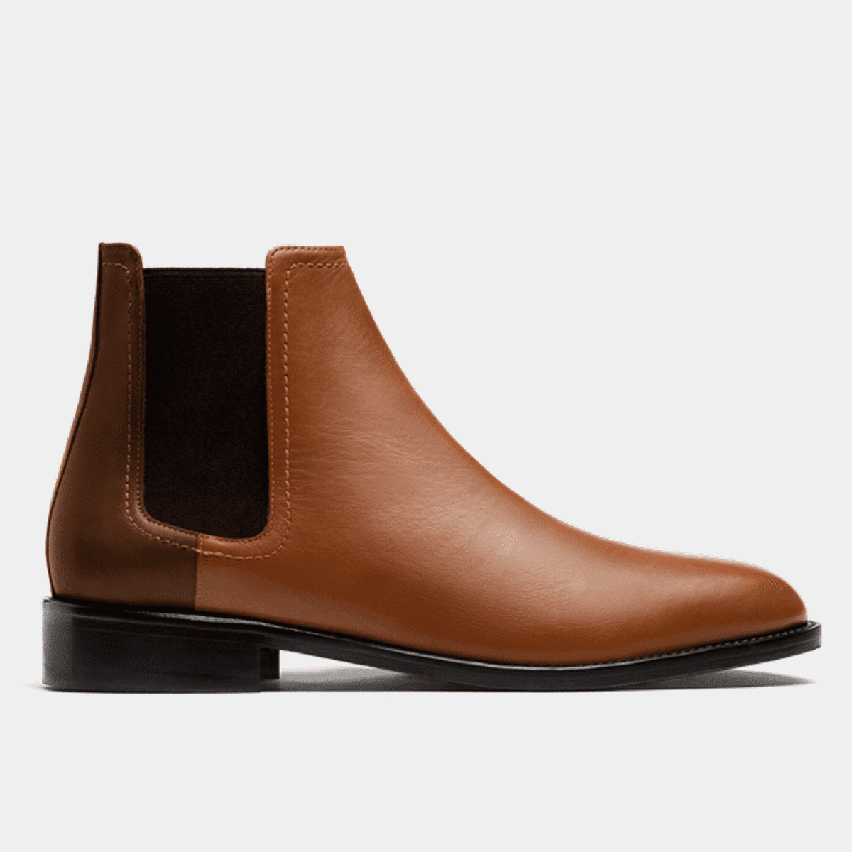 2 Tone Chelsea Boots Brown Leather