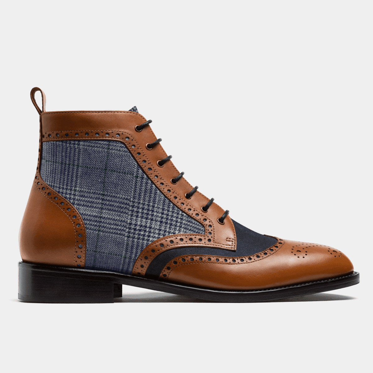 Mens tweed shop brogue boots