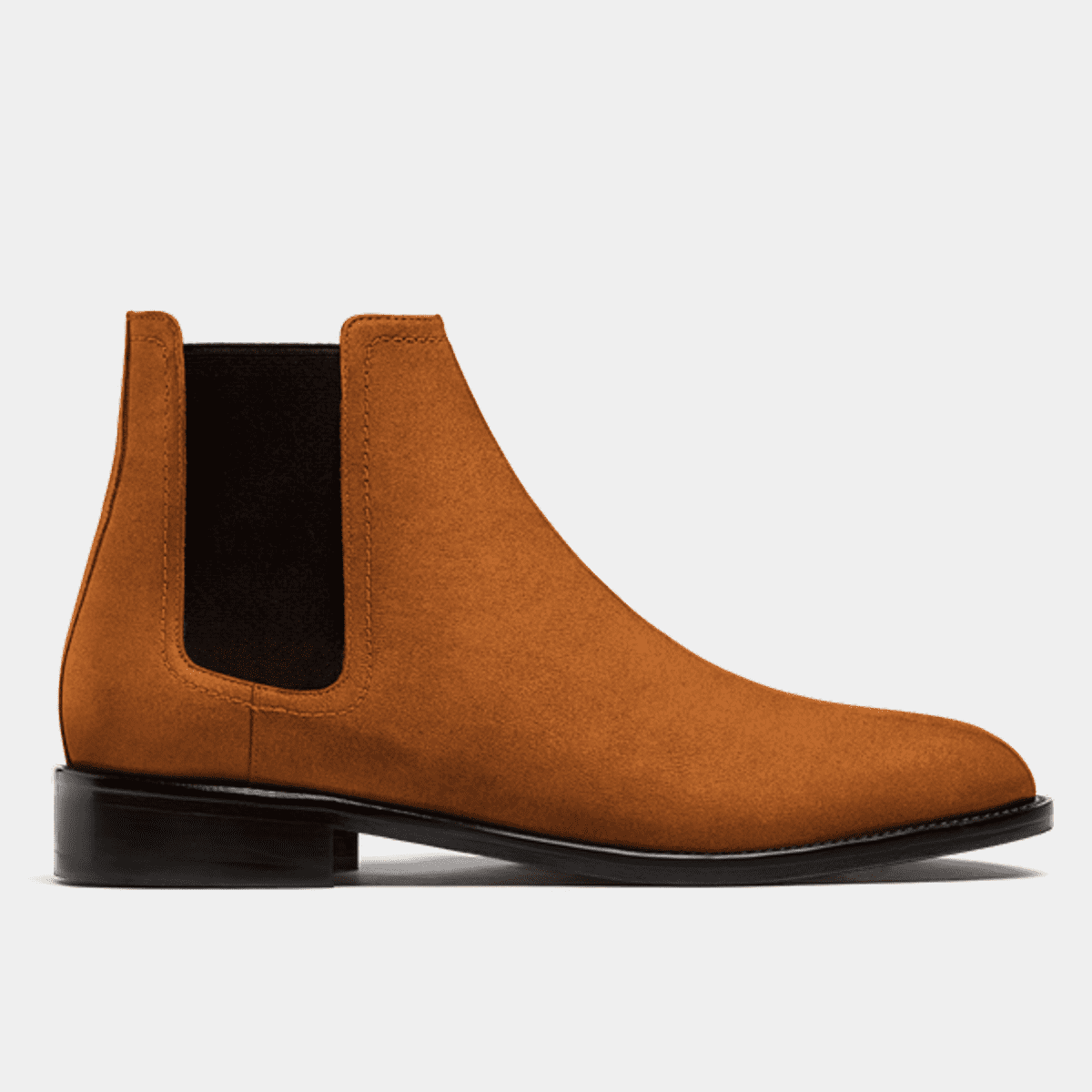 2 Tone Chelsea Boots Brown Suede