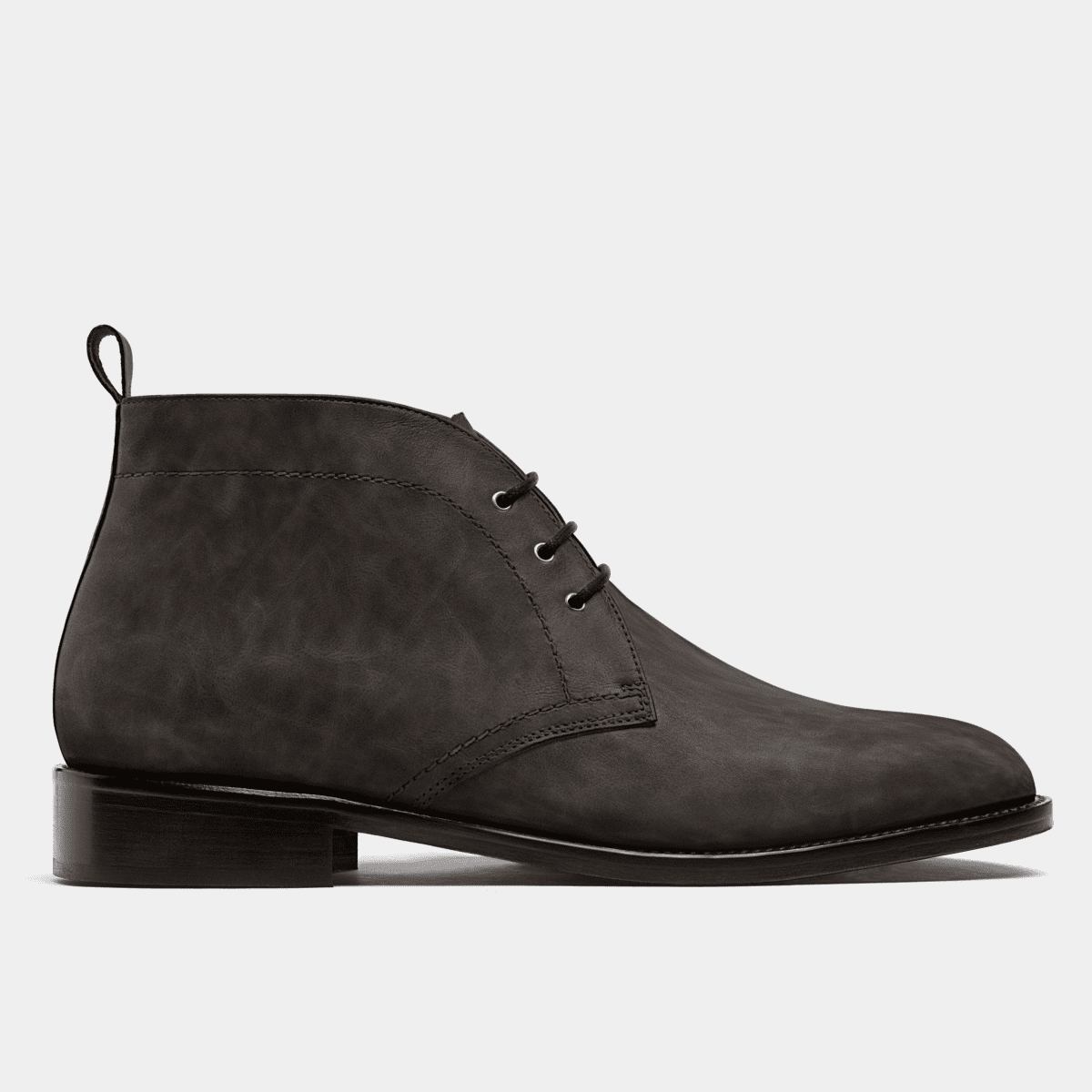 Chukka Boots in grey waxed leather