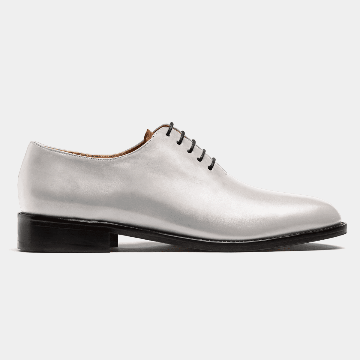 CC OXFORD SHOES IN WHITE CALFSKIN