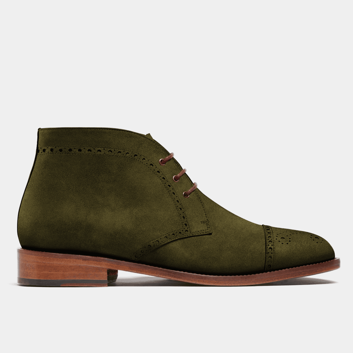 Green suede chukka boots on sale