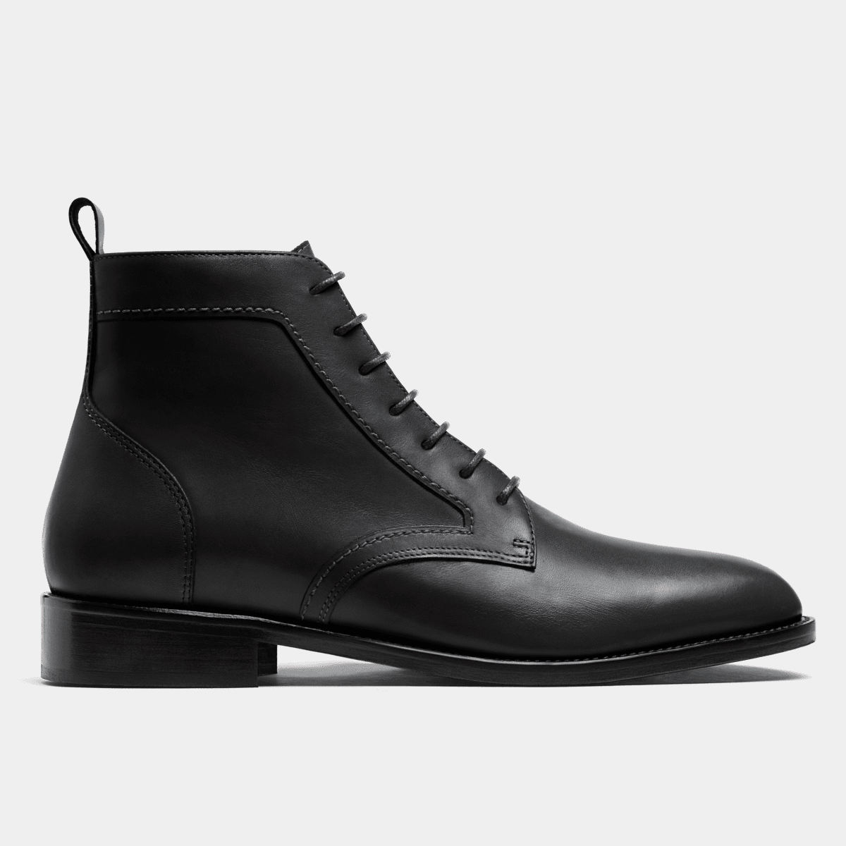 Stivaletti Caviglia Uomo El Besserro Pelle Nera - Botas De Vestir 1912 - Made In Mexico