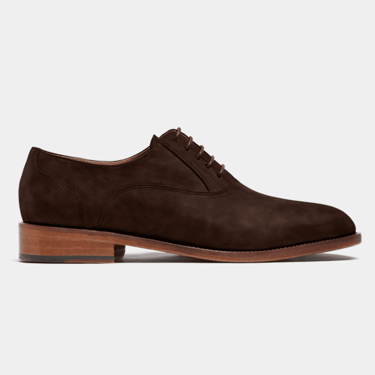 Oxford shoes in brown waxed leather