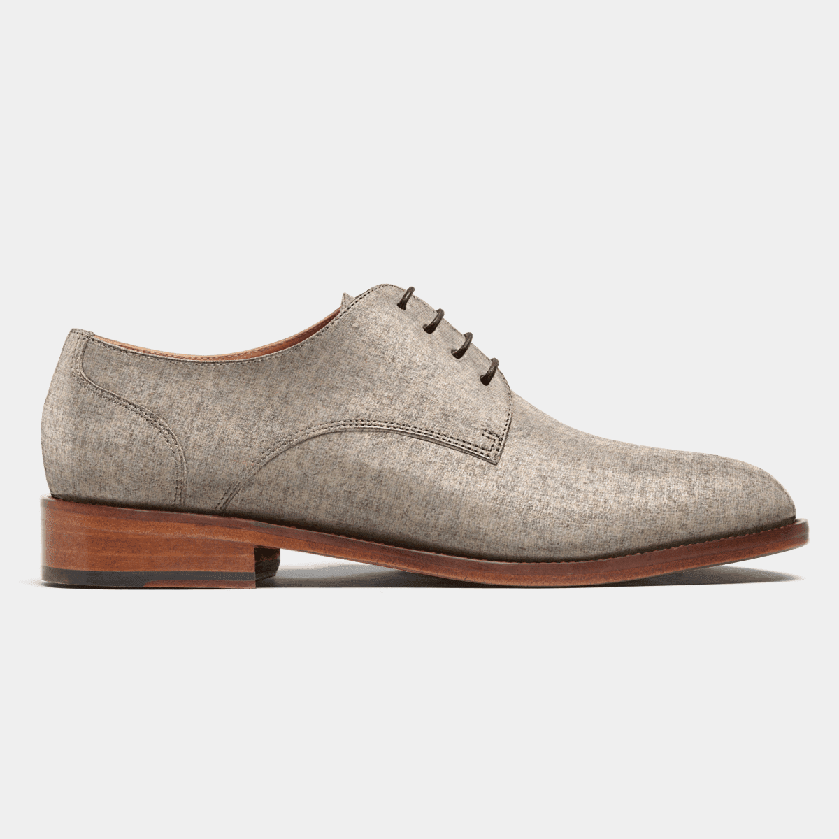 Derby dress shoes - beige tweed