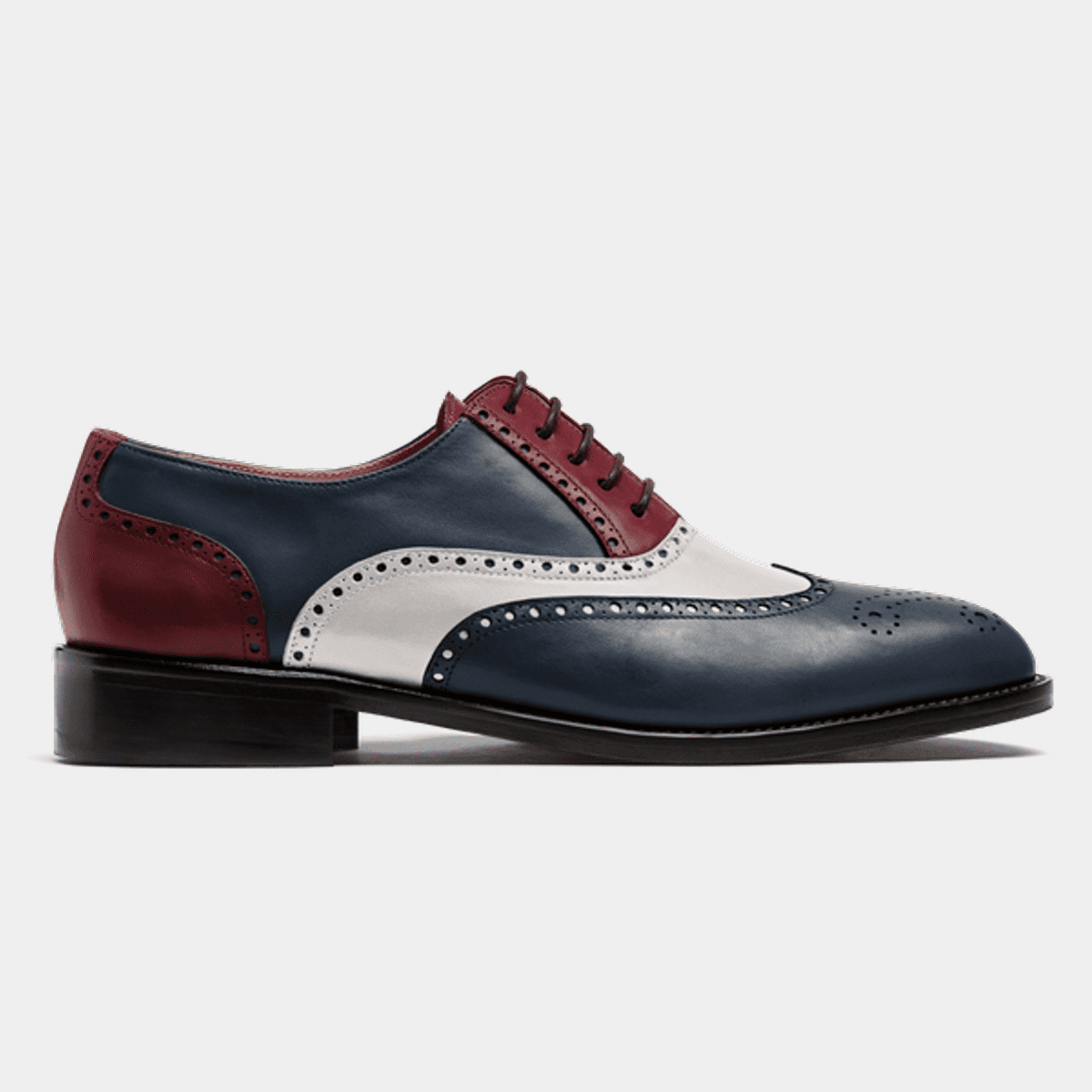 Navy brogue clearance shoes