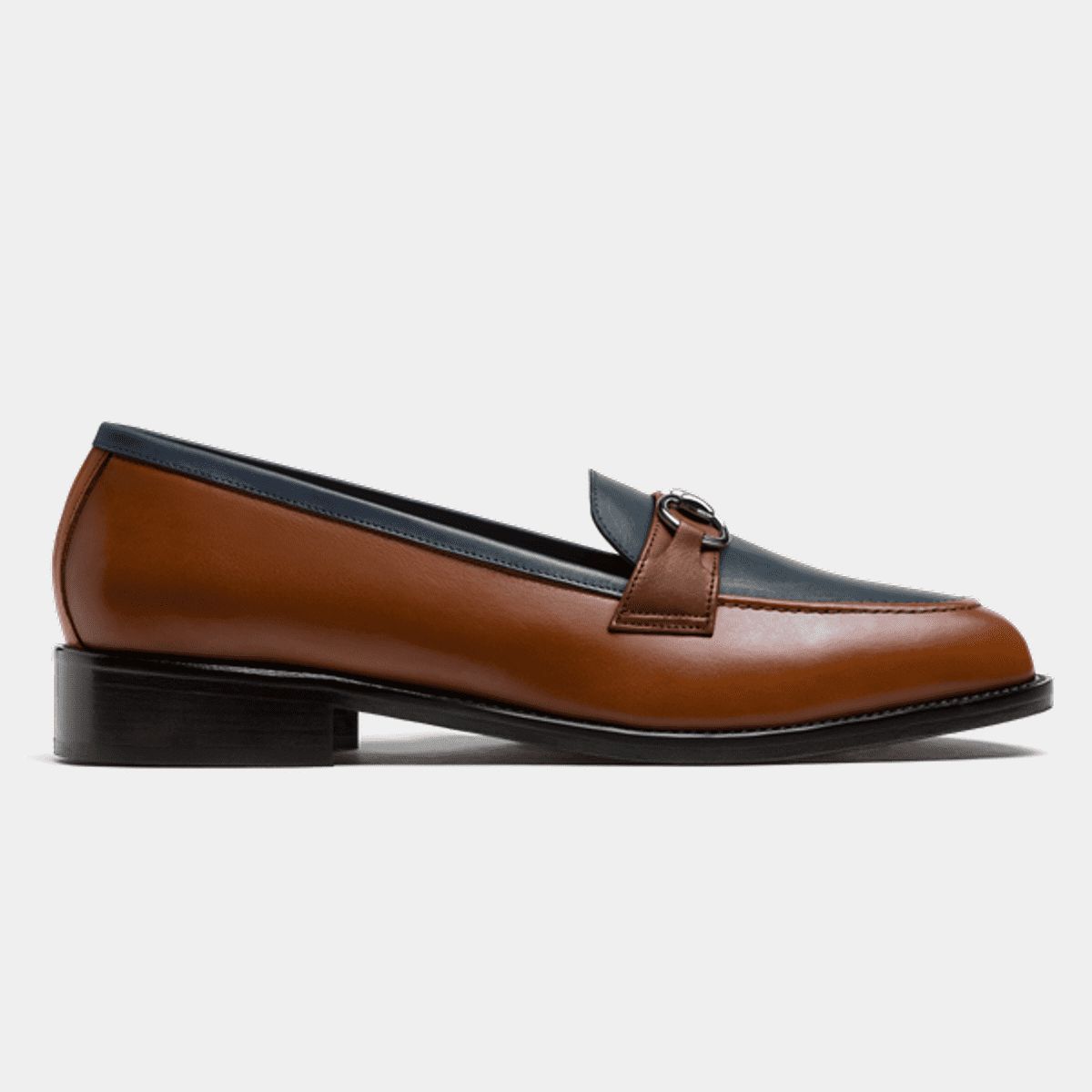 HORSEBIT PLATFORM LOAFER IN CRIMSON RED CALFSKIN