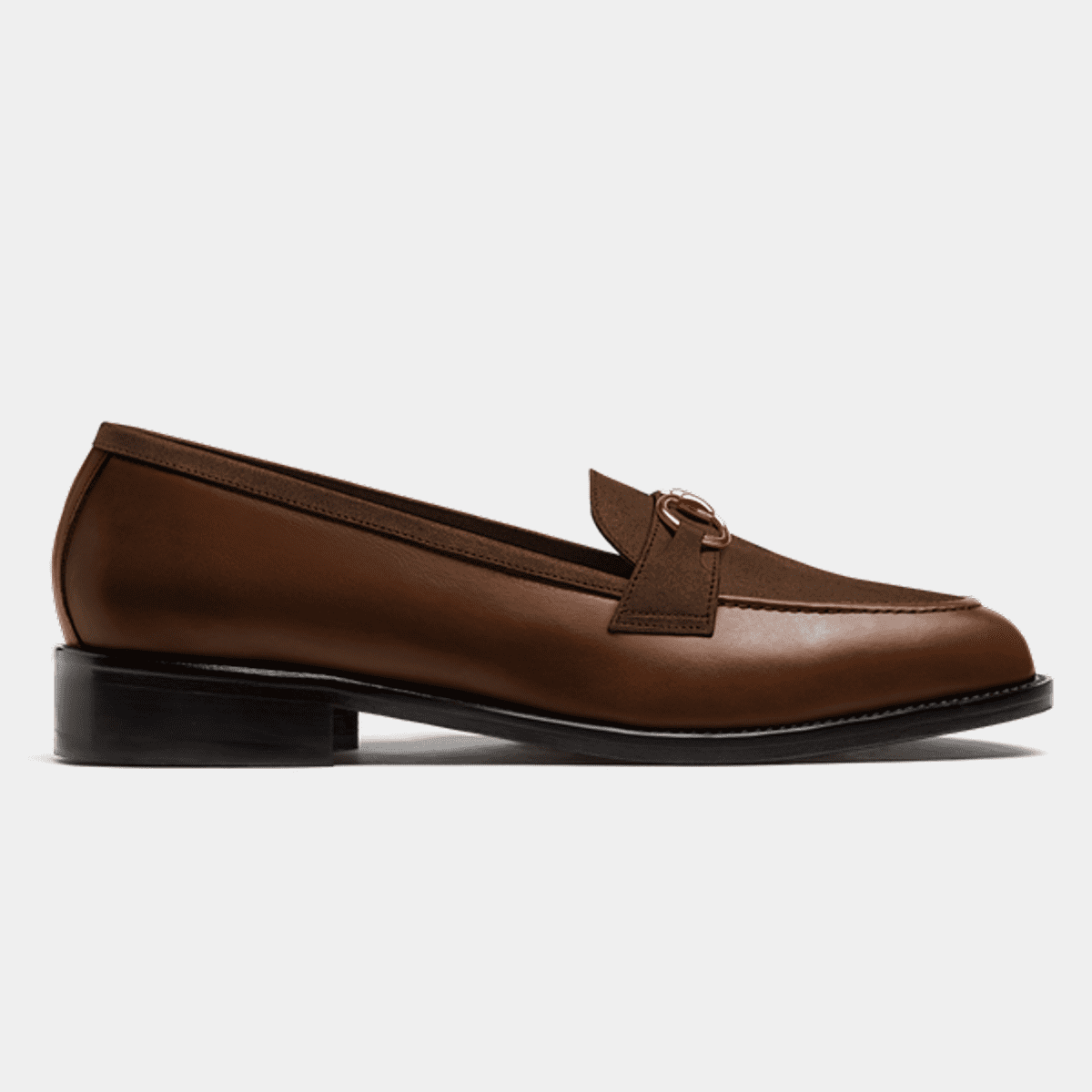 HORSEBIT LOAFER WITH CUTE ANIMAL PRINT IN WHITE CALFSKIN main image 1