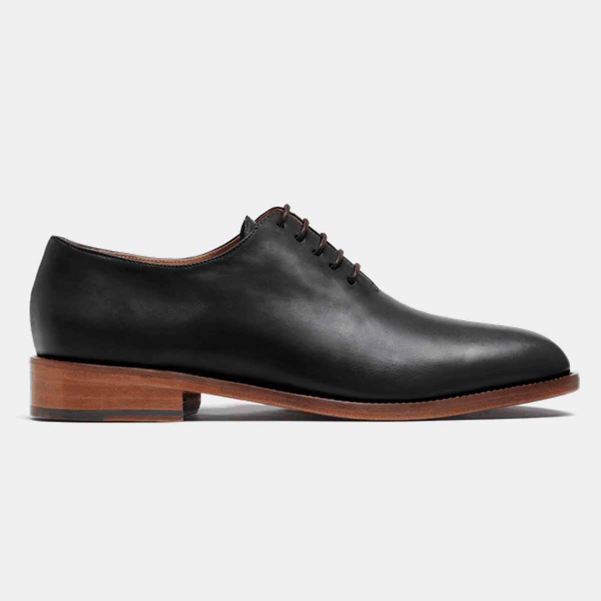 Wholecut Oxford shoes - black leather