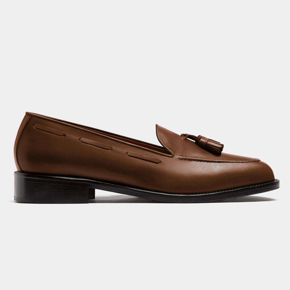 Tassel Loafers in brown leather