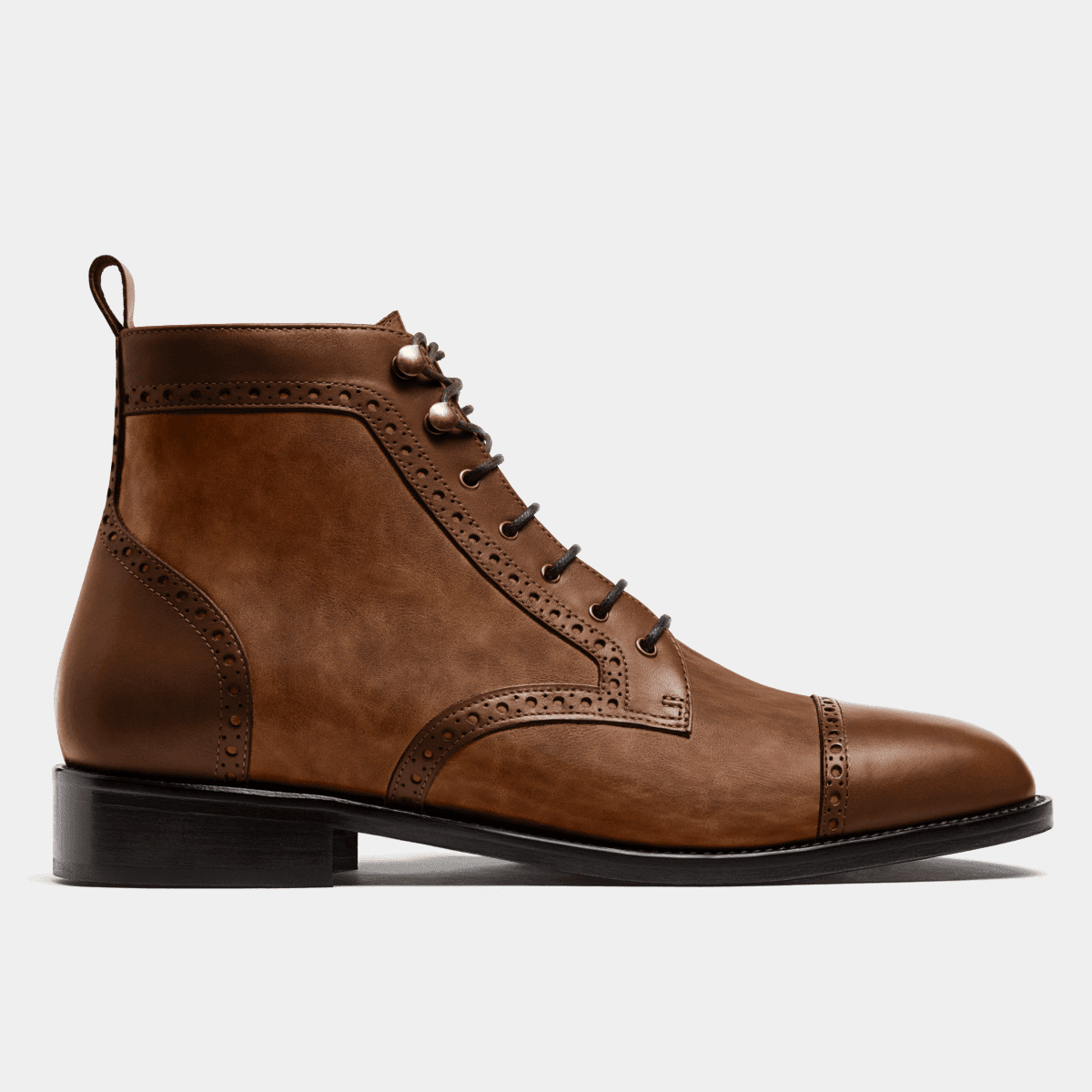 Bottes Caterpillar Dealer P725038 En Cuir Ciré Avec Embout Acier - Neuves Homme