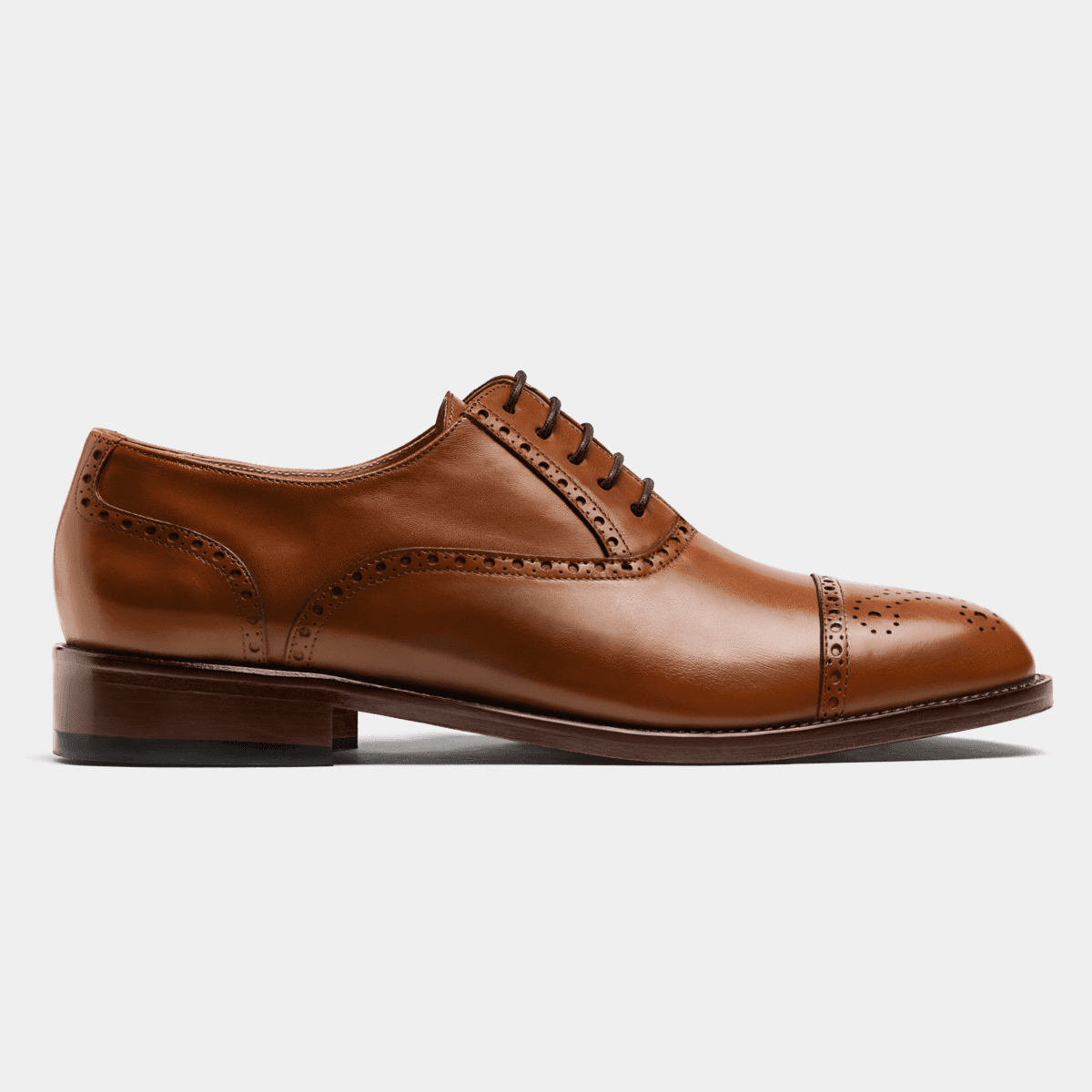 Brogues - brown italian calf leather