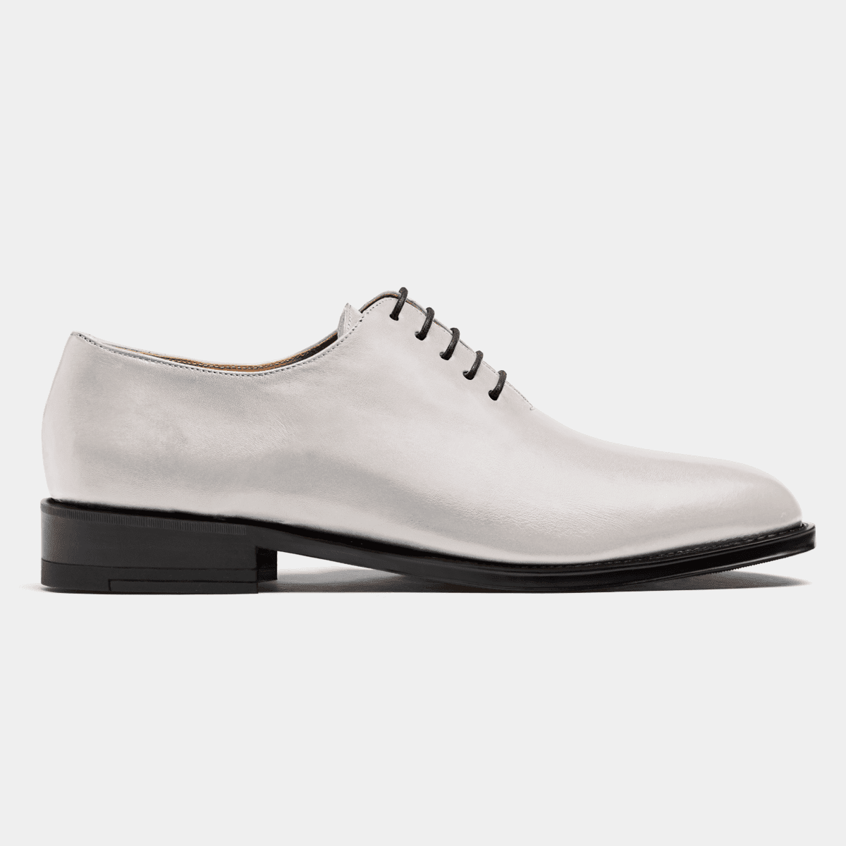 Wholecut Oxford shoes - white italian calf leather