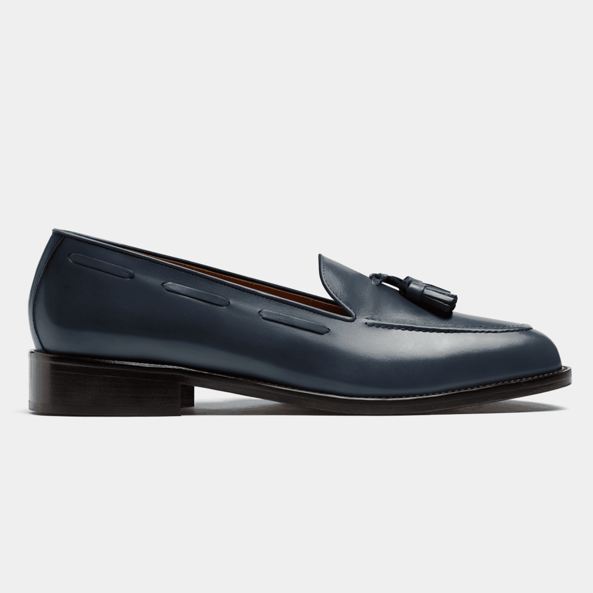 Tassel Loafers in blue leather Tassel Loafers in blue leather