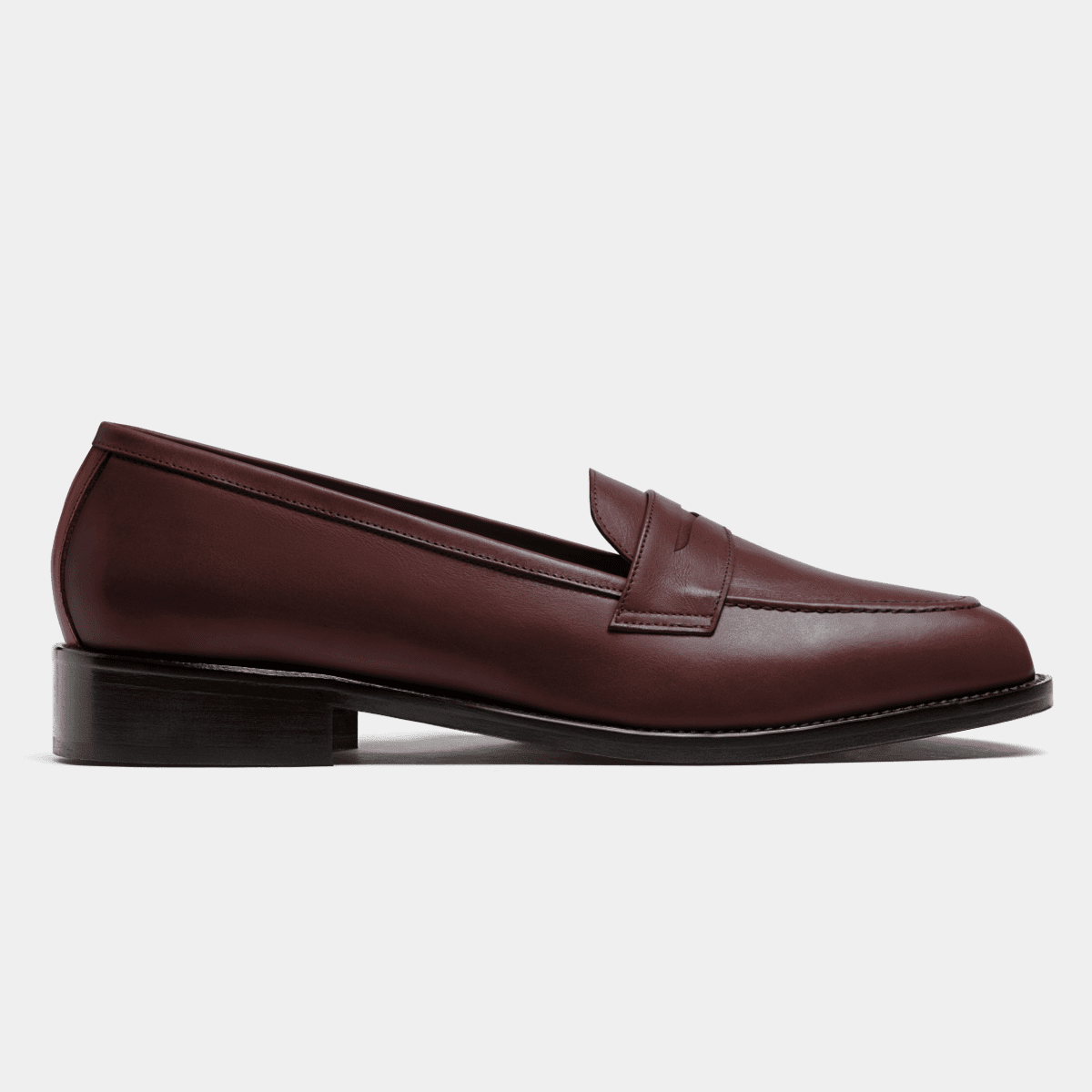 Penny Loafers - oxblood italian calf leather