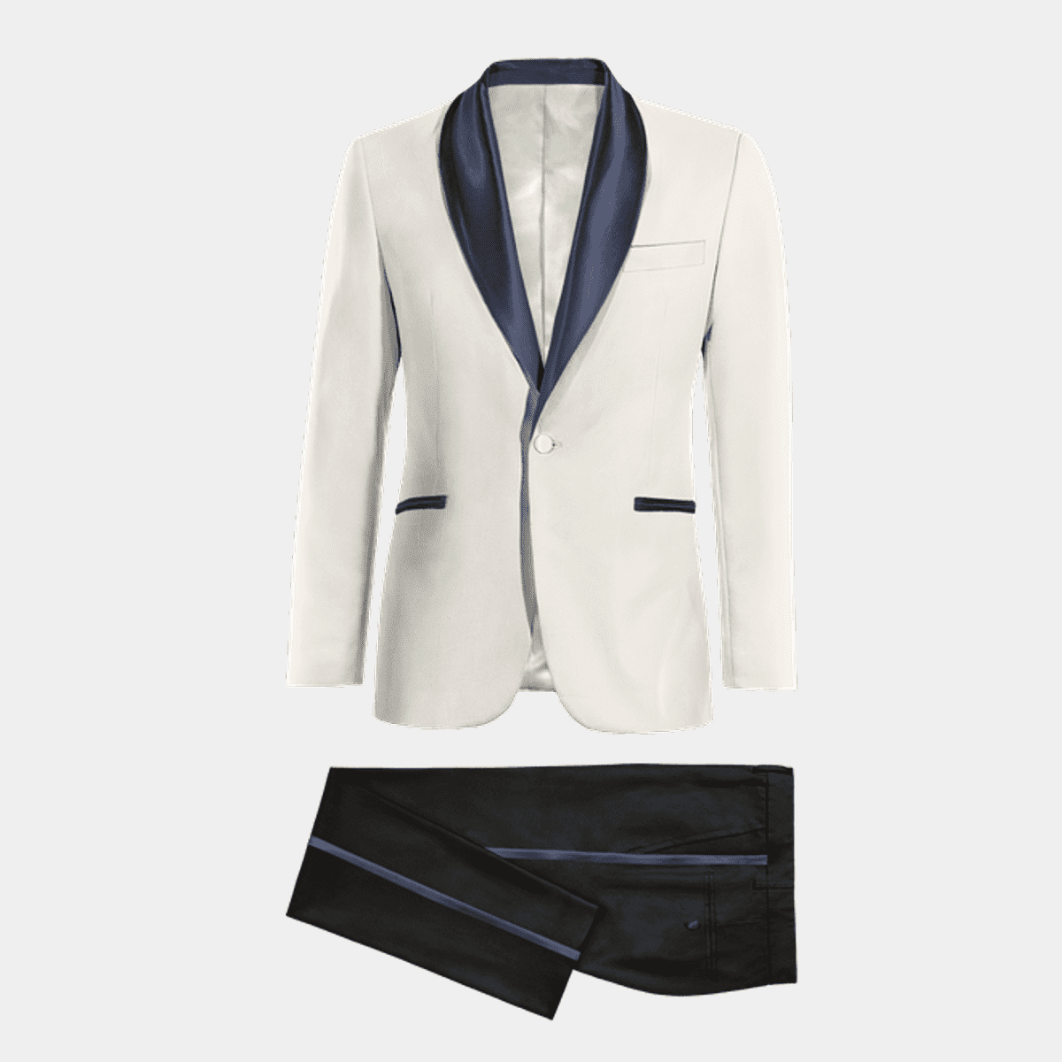 Ivory Tuxedo Jacket and Pant
