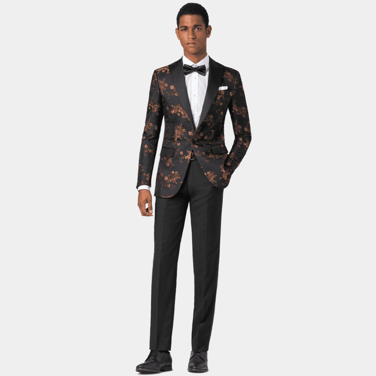 Black floral tuxedos Hockerty