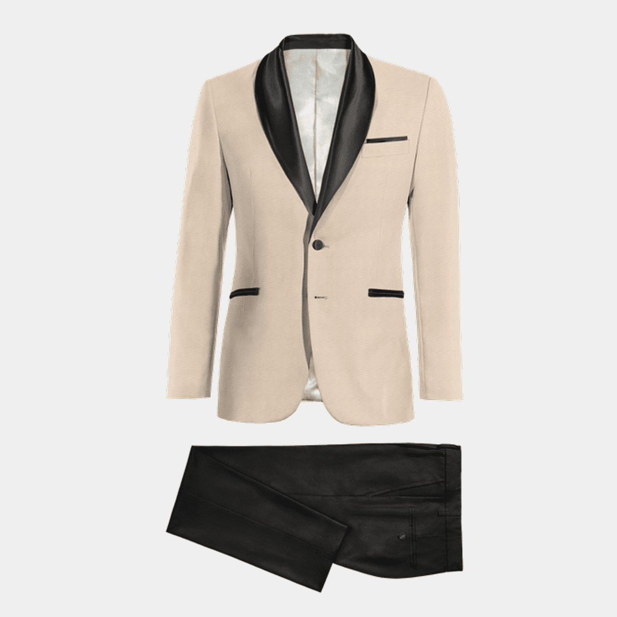 Beige on sale tuxedo jacket