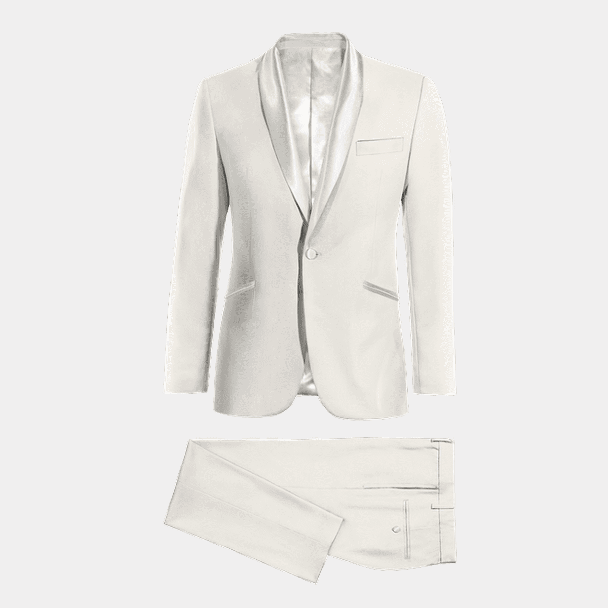 Molalla Slim Fit Shawl Lapel White Tuxedo main image 1