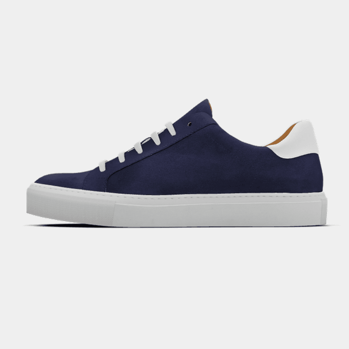 Blue & white suede and leather Sneakers