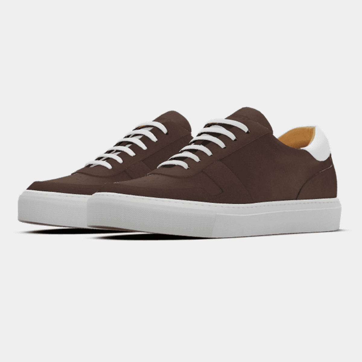 Brown Leather and Suede Sneakers main image 1