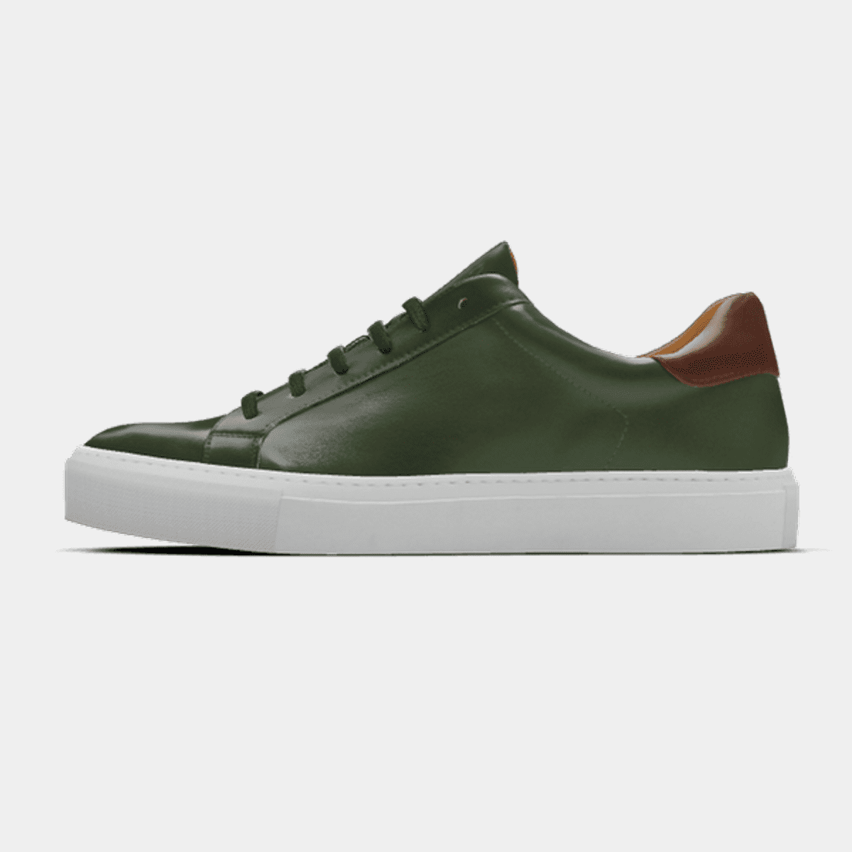 Green leather shoes mens online