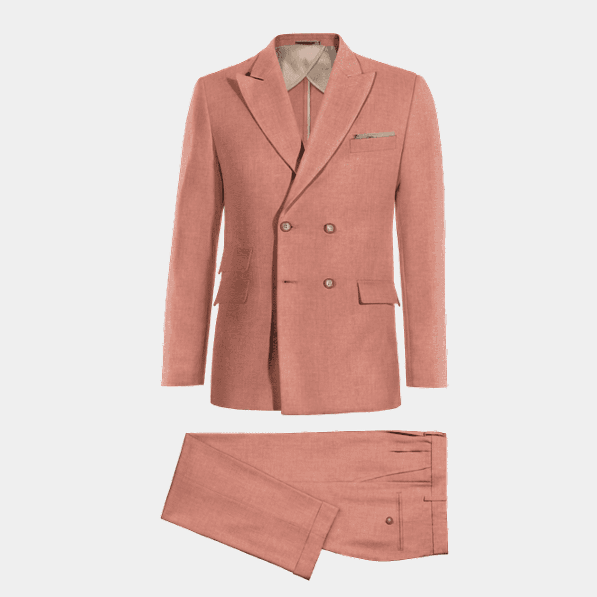 Linen Suit - Double Breasted Style Suit - Summer Suit main image 1