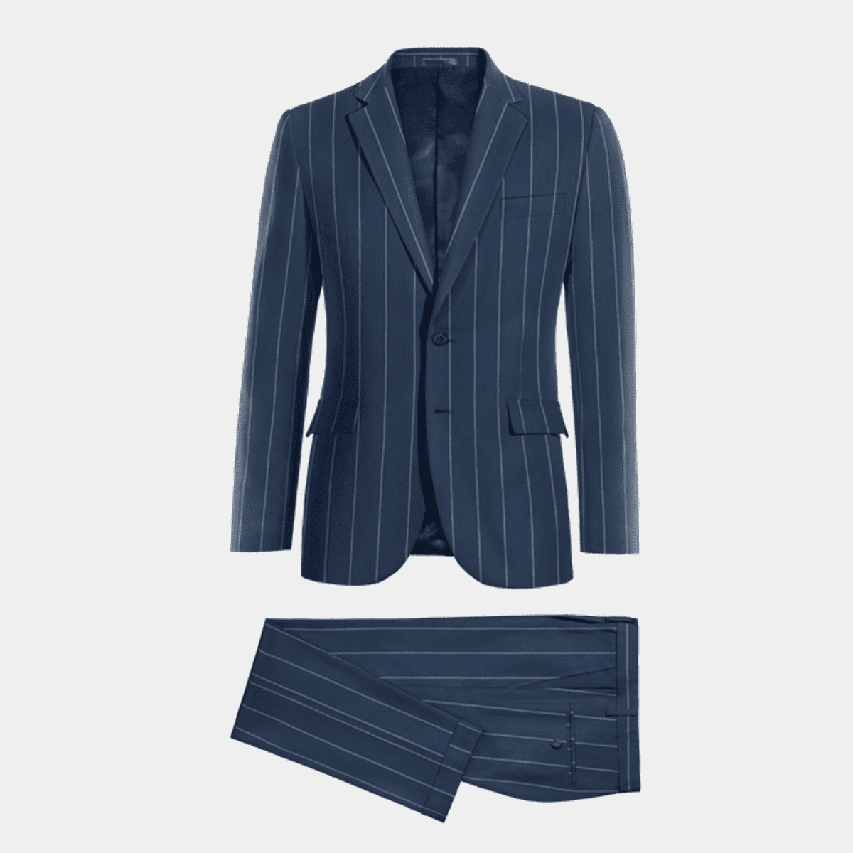 Navy blue chalk stripe limited edition Suit