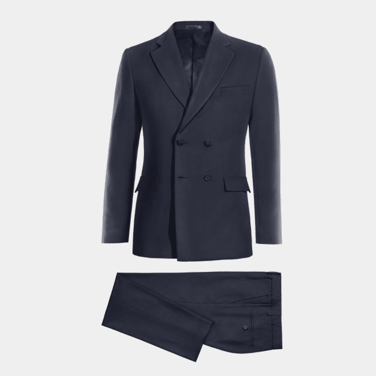 Navy blue double-breasted Suit