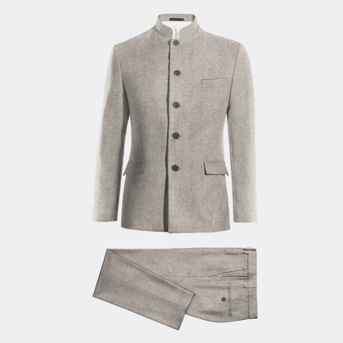 Light gray mao Suit
