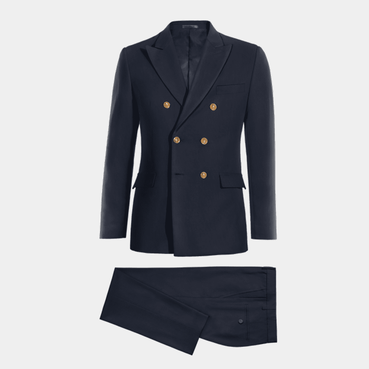 Cerruti 1881 blue stretch Pure wool double breasted Suit