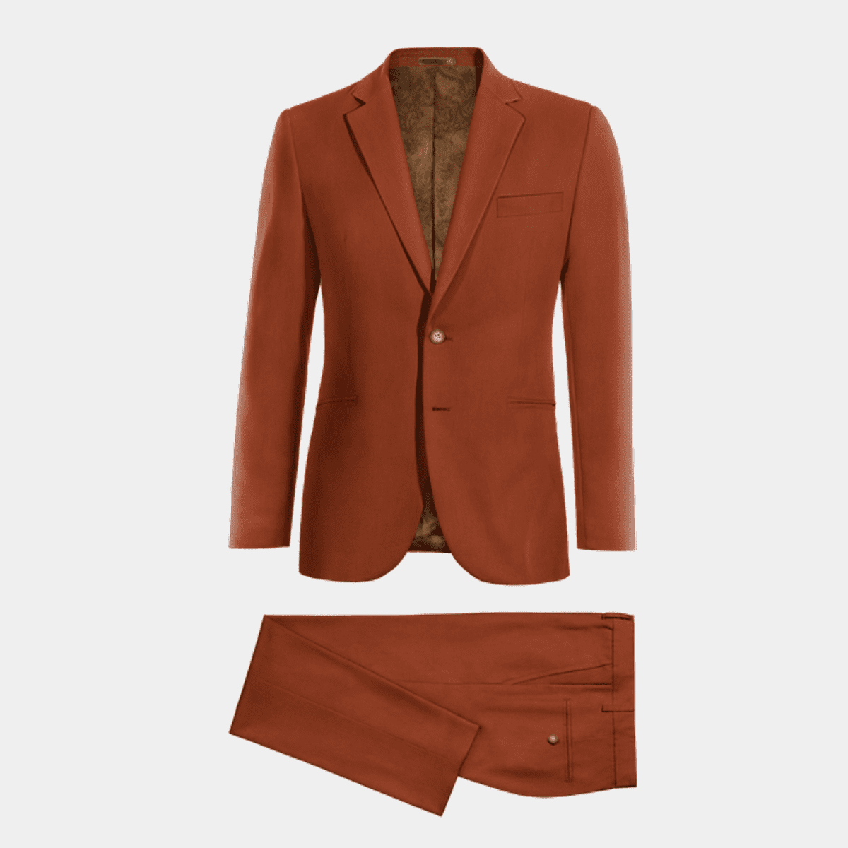 Lithe Suit Terracotta linen slim fit Suit