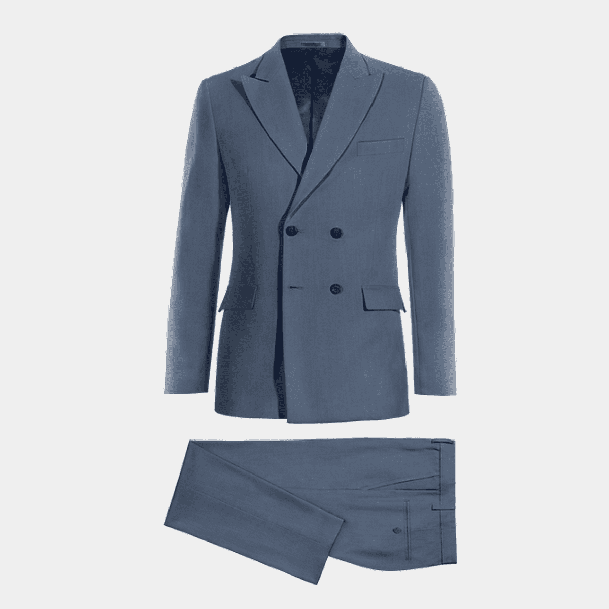 Double Slate Course Slate super 100s double breasted Suit