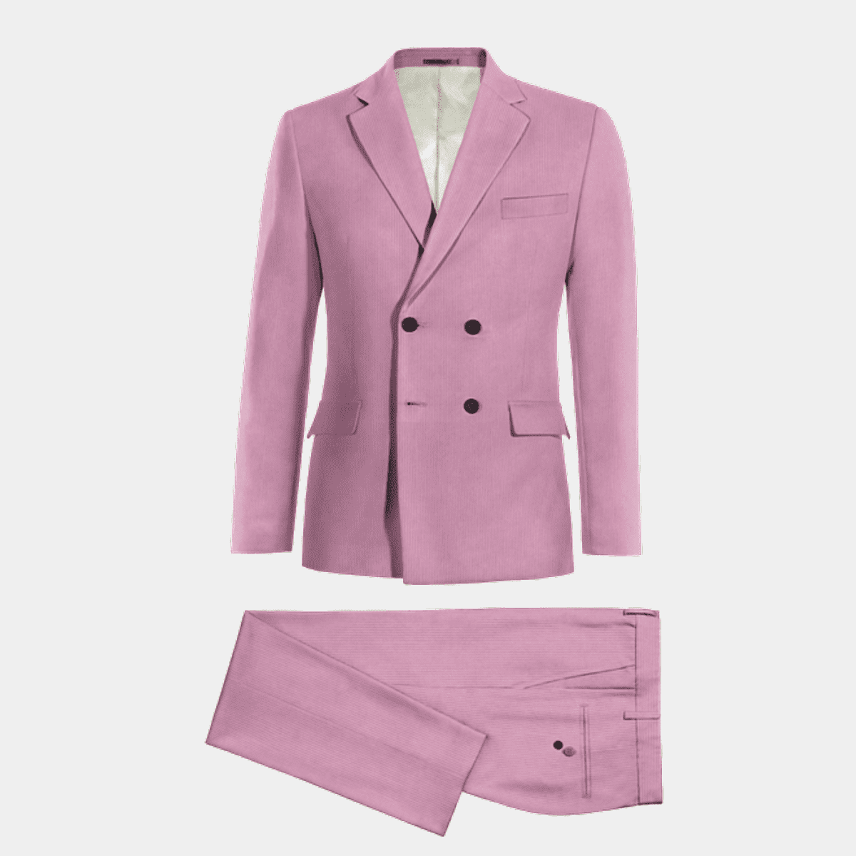 mauve double breasted suit