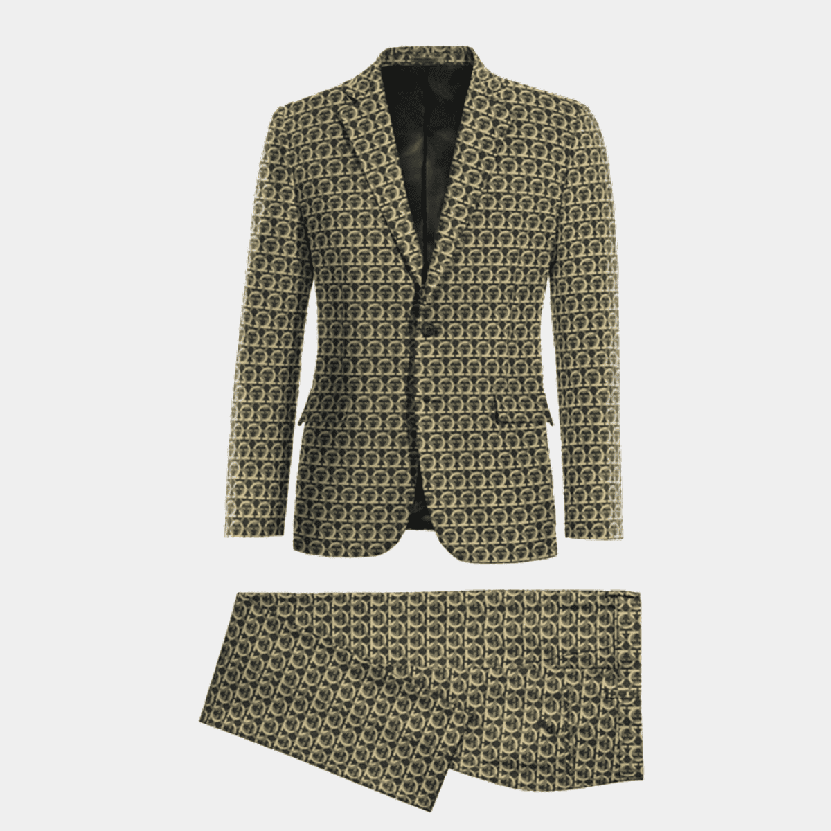 Jacquard suit pants